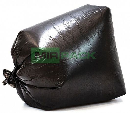 Мешки для мусора 240 литров, 35 мкм, черные, ПВД, в пачках 200 шт  - Вид 7